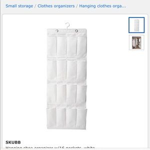 IKEA organizers 2 black one white